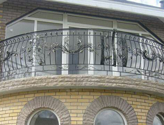 кованые балконные ограждения и перила в москве 6